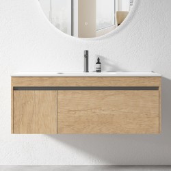 BC13 1200X460X460MM PLYWOOD WALL HUNG VANITY - LIGHT OAK WITH CERAMIC TOP BC13 1200X460X460MM PLYWOOD WALL HUNG VANITY - LIGHT OAK WITH CERAMIC TOP
